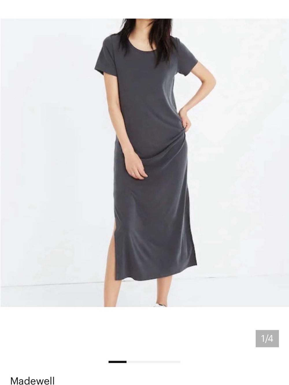 Madewell Full Faux Suede Dress